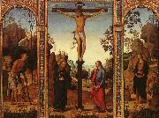 Pietro, The Crucifixion with The Virgin, St.John, St.Jerome St.Magdalene